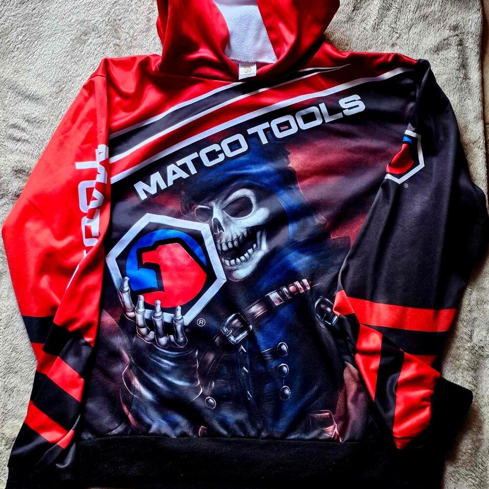Matco Tools Skeleton Skull Hoodie size Large